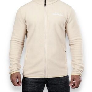 NWT Rawgear Mock Neck Full Zip Fleece Jacket In Color Sand Beige Size XL